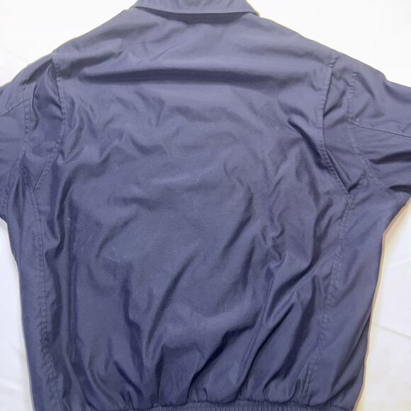 Polo Ralph Lauren Mens Large Blue Harrington Jacket Coat Full Zip Collared - Picture 7 of 7